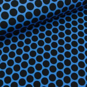 FRENCH TERRY - LOTS OF DOTS, BLÅ