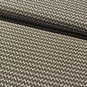 BOMULD -  POPLIN - SIKKERHEDSNÅLE, GRÅ