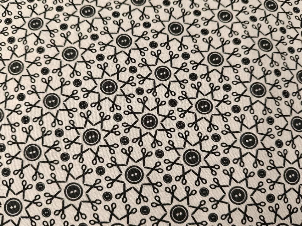 BOMULD - POPLIN - SAKSE, SORT/GRÅ - Billede 2