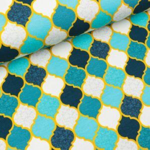 BOMULDSJERSEY - TASTE OF MARRAKECH - TURKIS