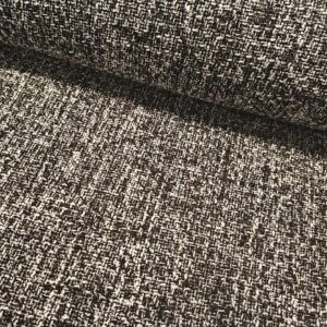 VÆVET ULD - SORT/HVID