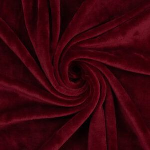 VELOUR M. STRÆK - BORDEAUX RØD