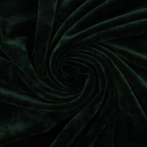 VELOUR M. STRÆK - MØRKEGRØN