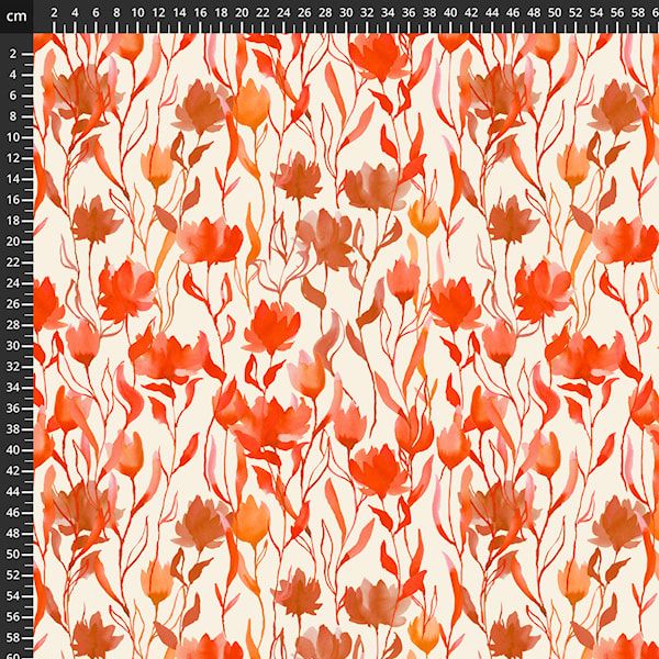VISKOSEJERSEY - AUTUMN ORANGE
