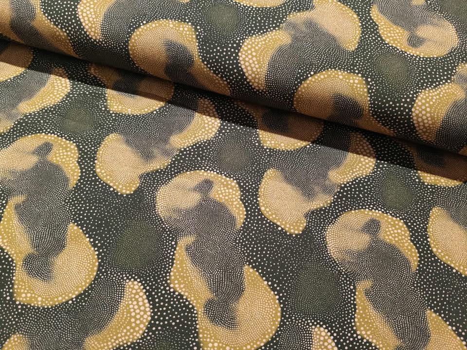 VISKOSE - GREEN DOTTY