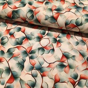 VISKOSE - RED & GREEN