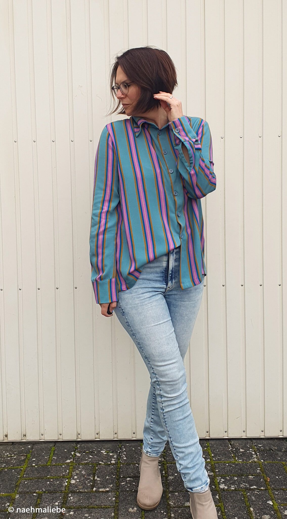 VISKOSE - WALKING BY BLUE STRIPS - Billede 4