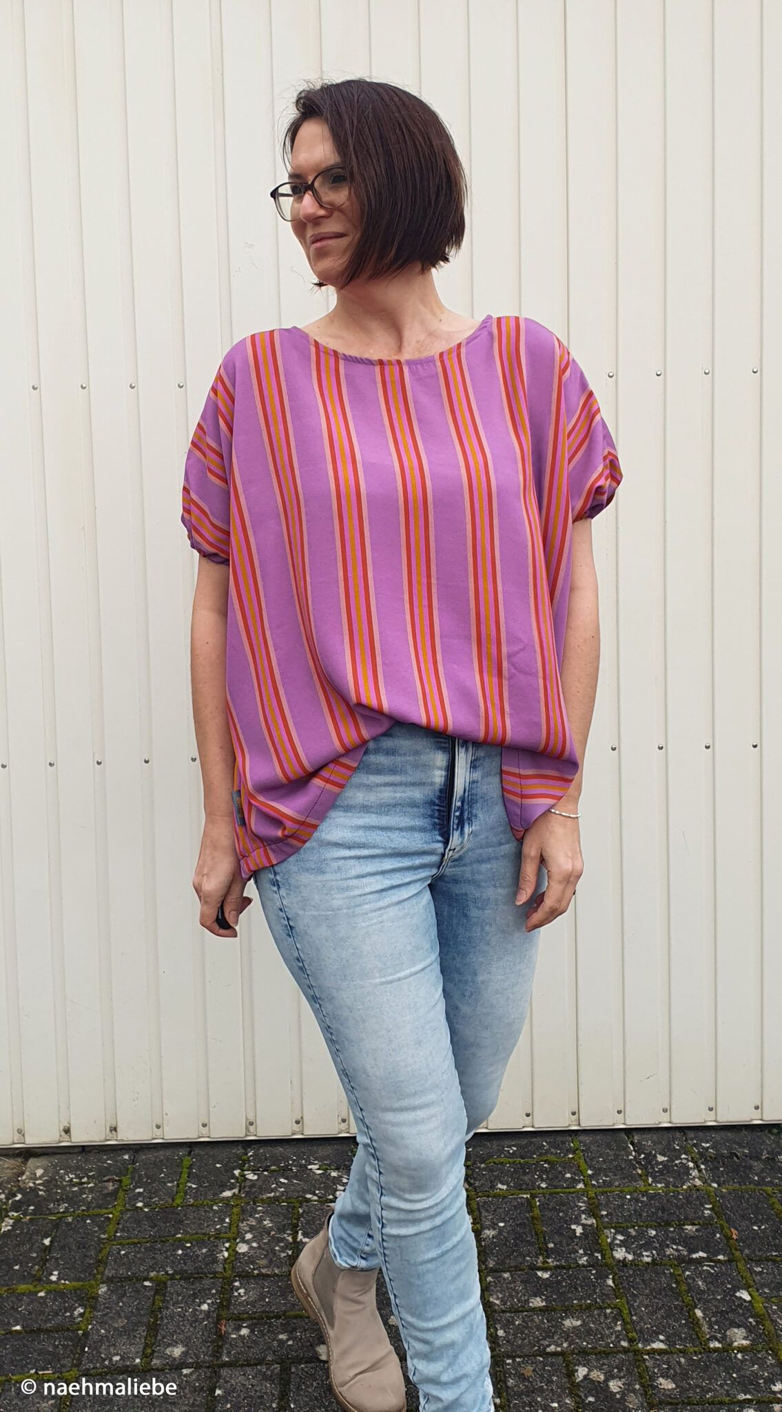 VISKOSE - WALKING BY PURPLE STRIPS - Billede 4