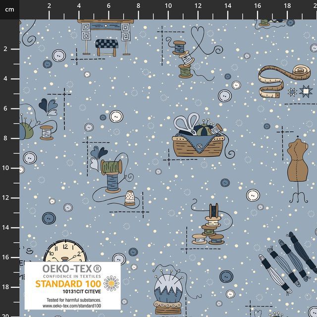 BOMULD - BOBBINS & BLOOMS - LIGHT BLUE