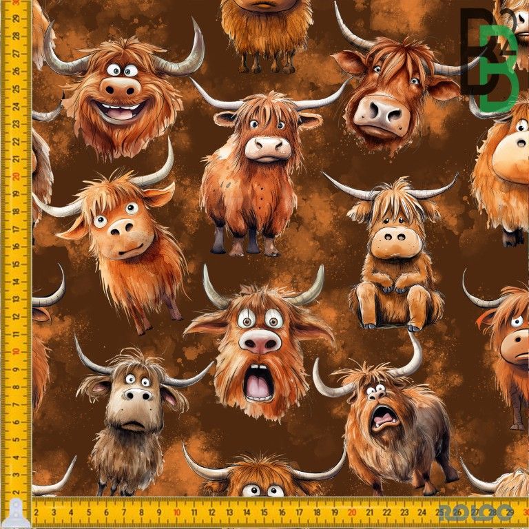 BOMULDSJERSEY - FUNNY BROWN CATTLE