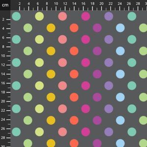 BOMULD - TULA PINK - GRAYWORK - CARBON DOTS