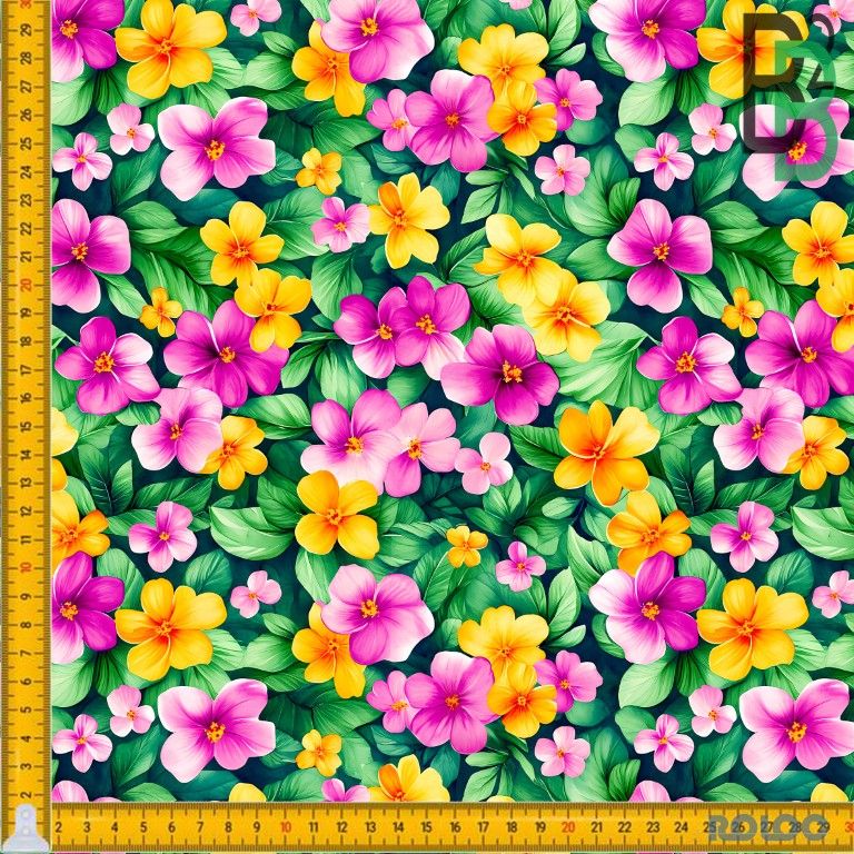 BOMULDSJERSEY - SUMMER FLOWER