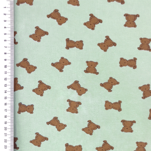 BOMULDSJERSEY - Mini Bears - Light Mint - REST 1,3 M