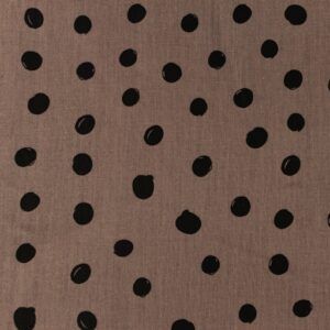 BOMULD -  POPLIN -  Draw Dots Snoozy Fabrics - MAUVE