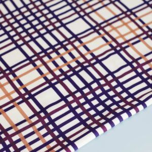 VISKOSE - VILA GRID - WINE RUSH - Twill