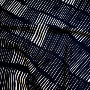 VISKOSE - STICKS BLACK - Twill