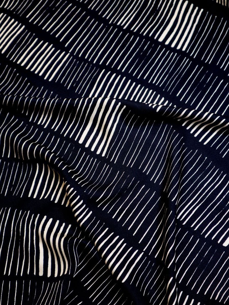 VISKOSE - STICKS BLACK - Twill