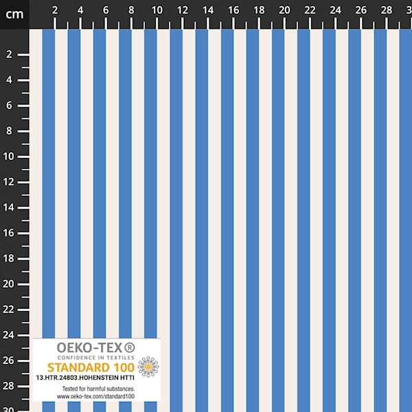 BOMULDSJERSEY - STRIPES BLUE