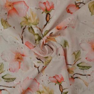 BRODERI ANGLAISE - FLOWER CORAL