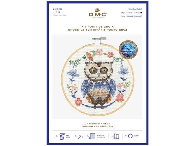 BRODERI KIT - DMC - OWL - Billede 2