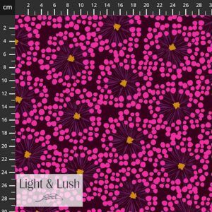VISKOSE - FUCHSIA DOTTY
