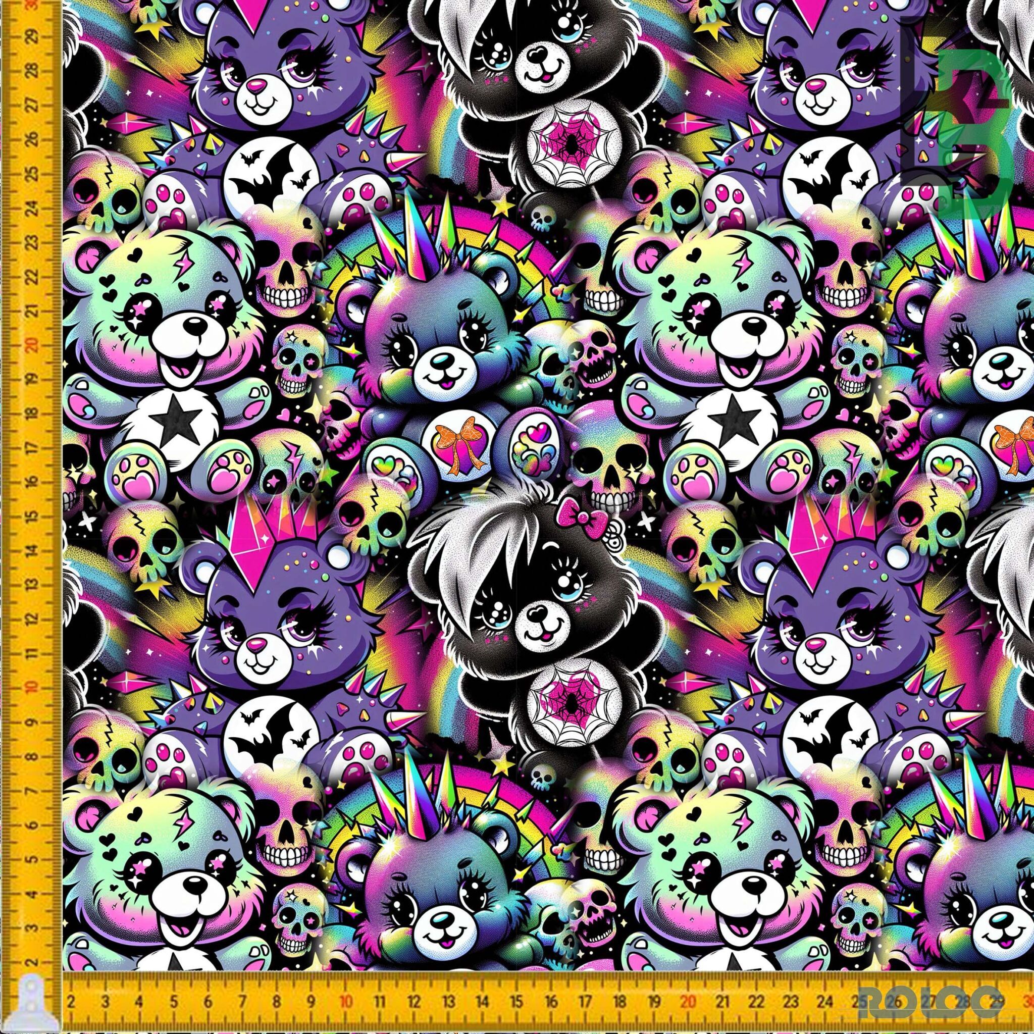FRENCH TERRY - GOTH BEARS