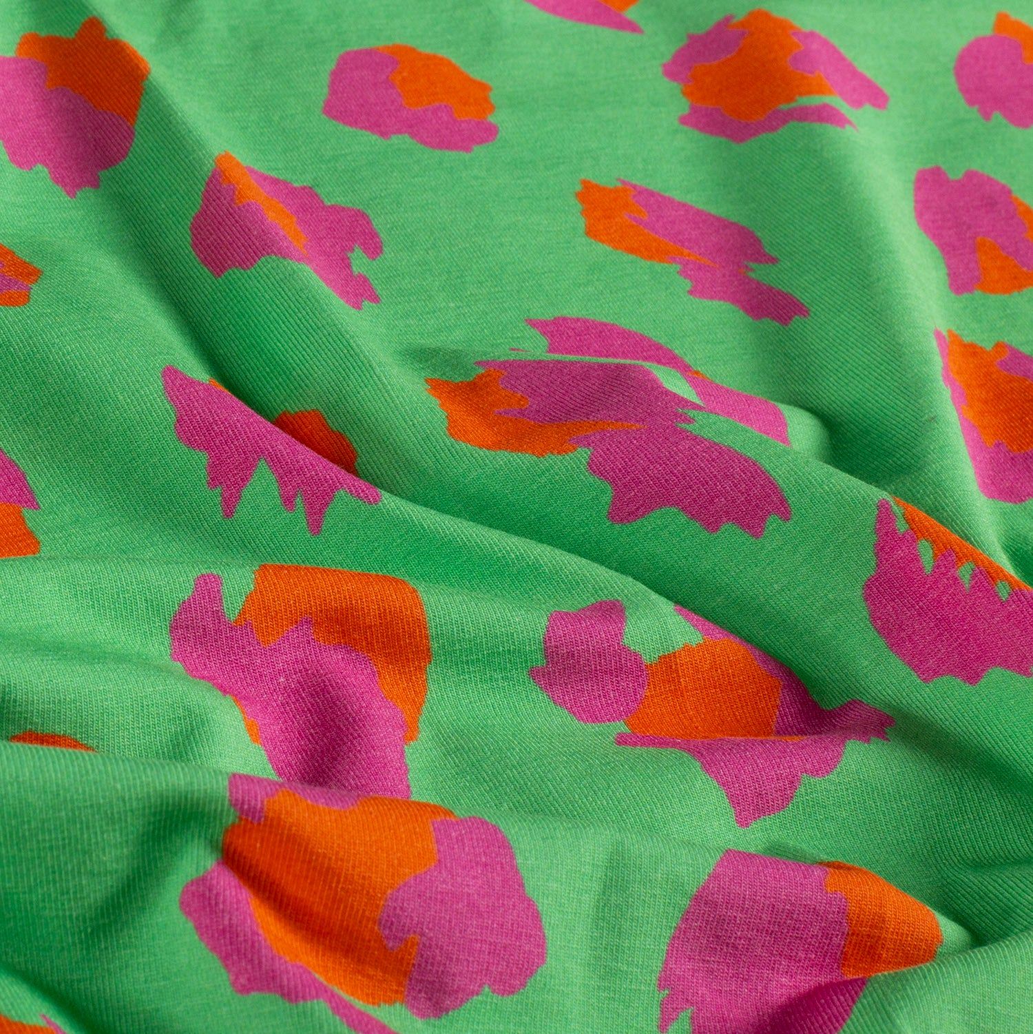 BOMULDSJERSEY – LEOPARD GRØN - Billede 2