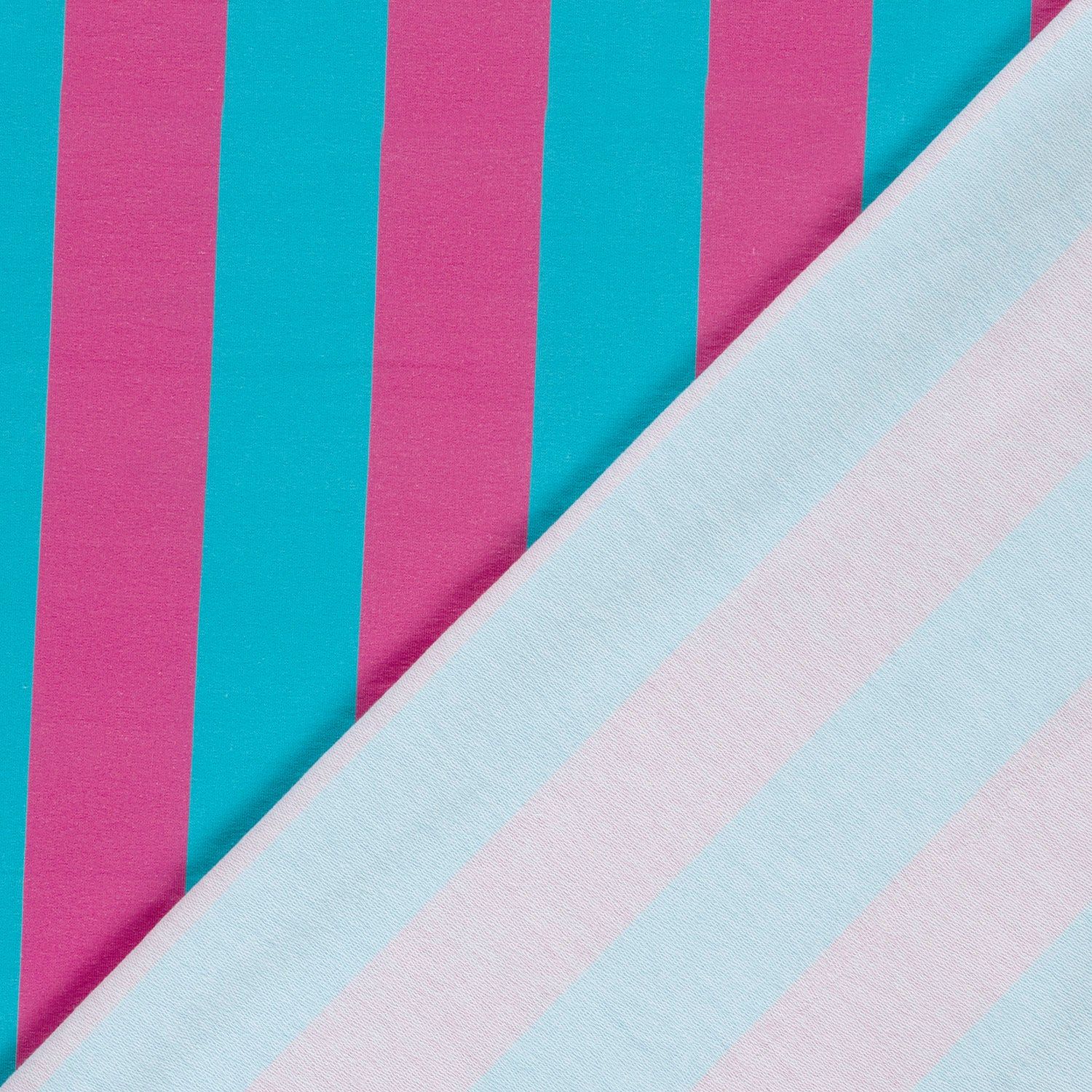 FRENCH TERRY – LEOPARD BLÅ/PINK - Billede 4