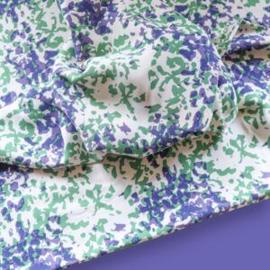 VISCOSE TWILL - IRIS - IVORY