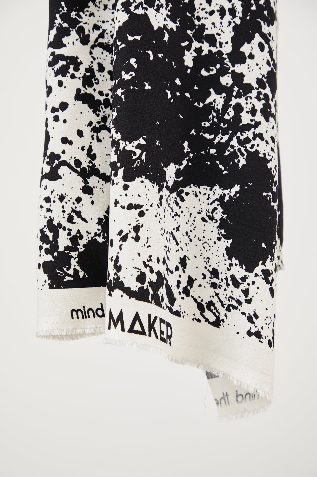 VISCOSE CREPE - SHADOW - CREAMY WHITE - Billede 2