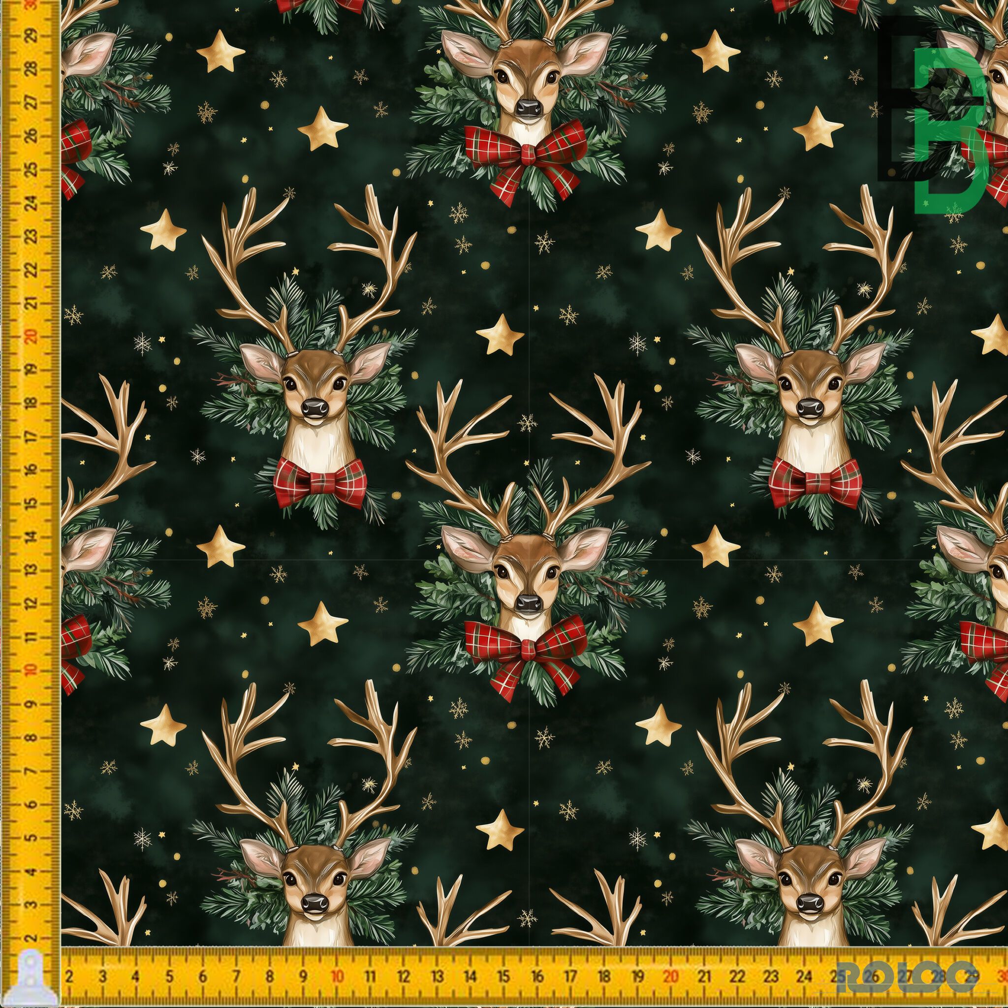 BOMULDSJERSEY - Christmas Deer - FORUDBESTILLING