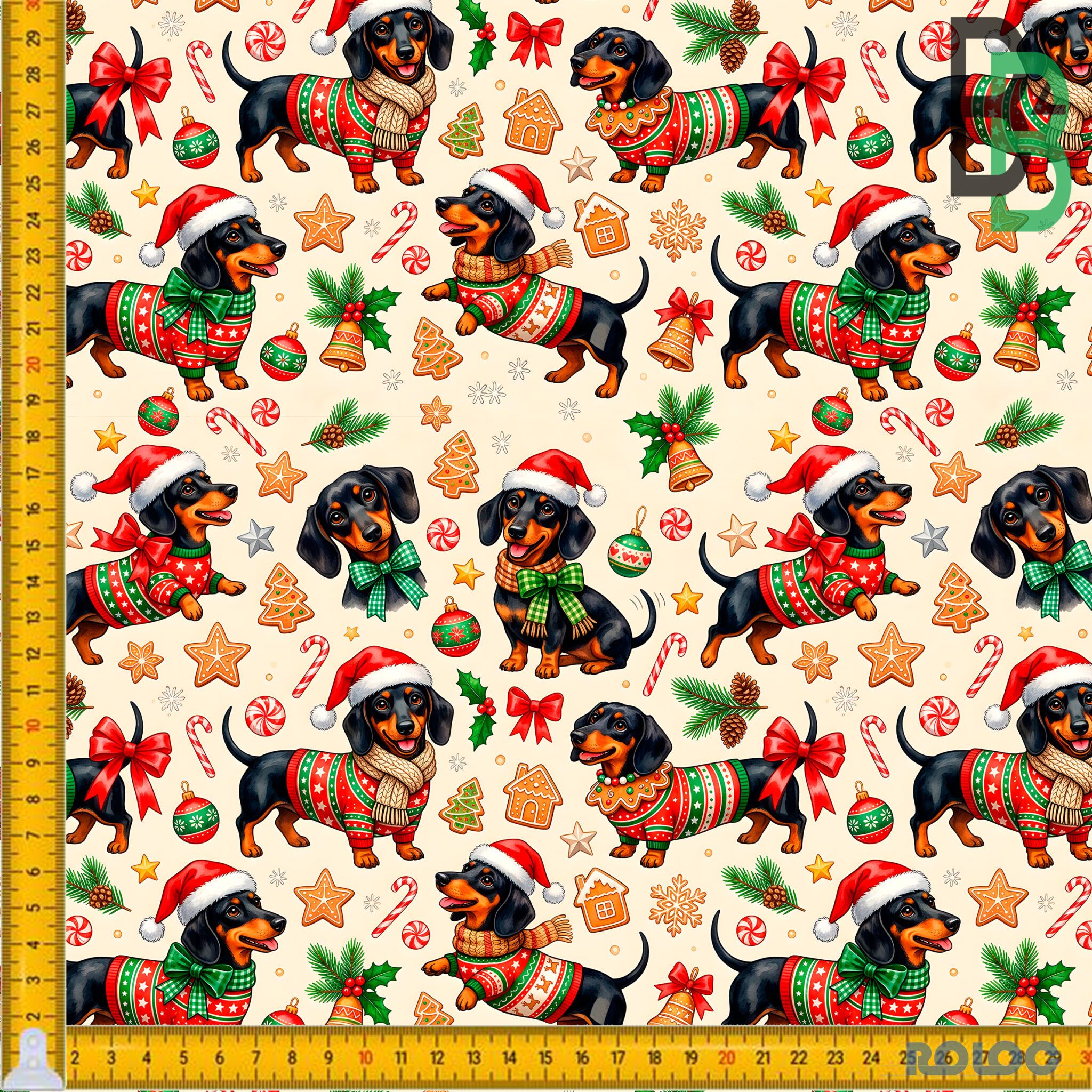 BOMULDSJERSEY - Xmas Dog - FORUDBESTILLING