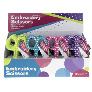 POLKA PRIK BRODERI SAKS - 9,3 CM