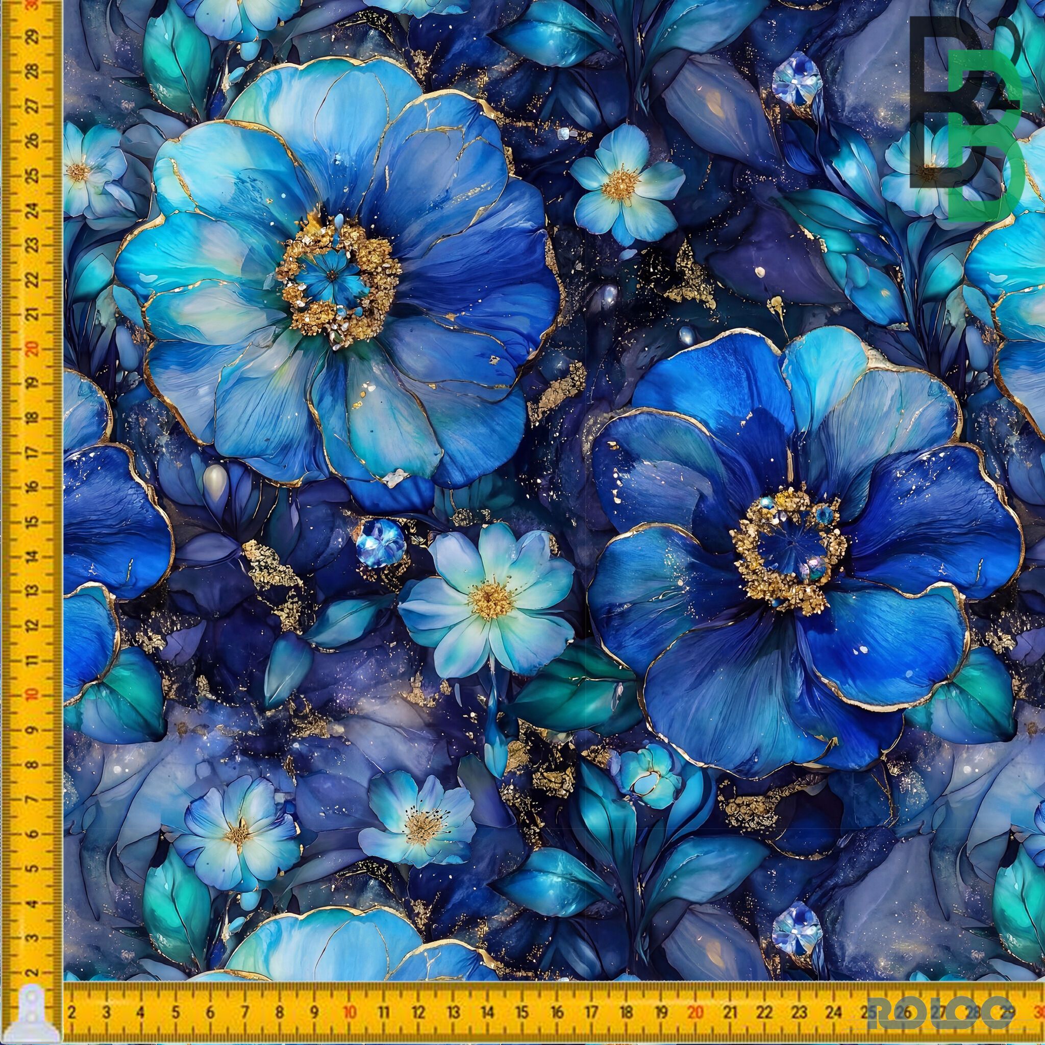 BOMULDSJERSEY - AlcBlueFlower FORUDBESTILLING