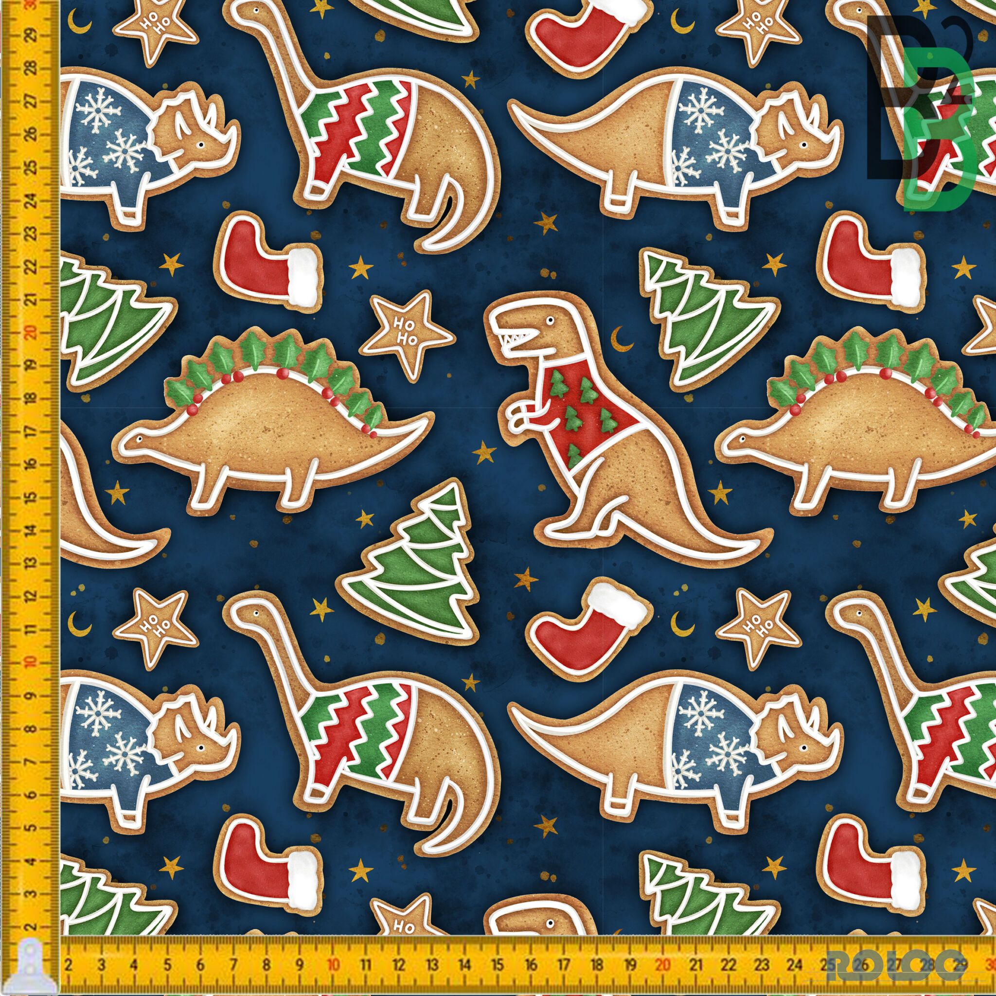FRENCH TERRY - ChristmasCookies FORUDBESTILLING