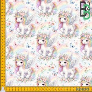 BOMULDSJERSEY - UniFloralWhite FORUDBESTILLING